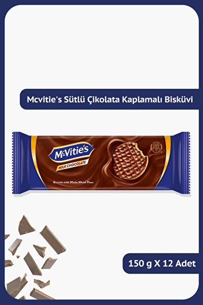 Ülker McVitie's Digestive Sütlü Çikolata Kaplı Tam Buğday Bisküvi - 150 gram ...