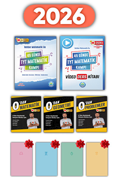 REHBER MATEMATİK YAYINLARI 0 dan Matematik Problemler Geometri 49 Günde Tyt M...