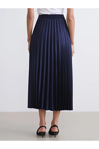 LC Waikiki LCWAIKIKI Beli Lastikli Saten Pileli Etek (W5)