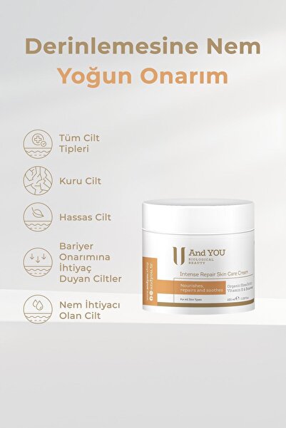 AND YOU Intense Repair Skin Care Cream / Yoğun Nemlendirici Cilt Bakım Kremi ...