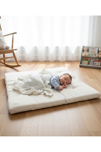 PAMUK HANIM OUTLET Bebek Oyun Minderi, çift taraflı Yıkanabilir Elyaf Dolgulu...