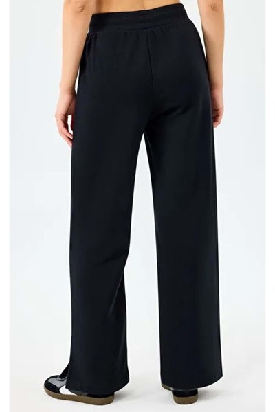 SKECHERS W Essential Wide Leg Regular Fit S2610010 Kadın Eşofman Altı SİYAH