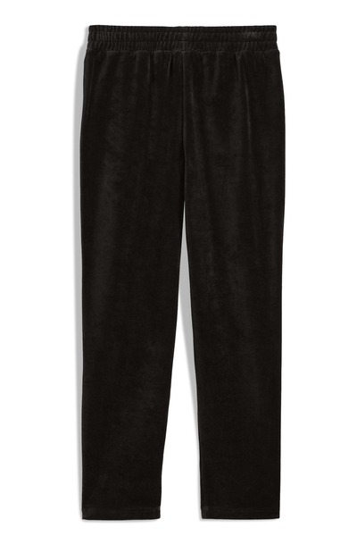 Puma ESS Elevated Velour Pants 689117 Βελούδινο Ανδρικό Φούτερ ΜΑΥΡΟ