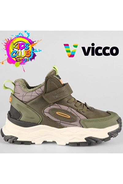 Vicco Tura Ortopedik Kauçuk Taban Ortopedik Çocuk Bot HAKİ