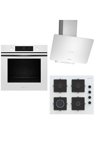 Profilo Beyaz XXL Fırınlı Buharlı Ankastre Set (FXSA243B - OE36K2P10D - DVK6J429)