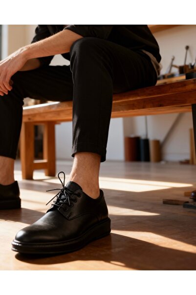 Knack Classic Men's Shoes 001 Black (Black Sole)