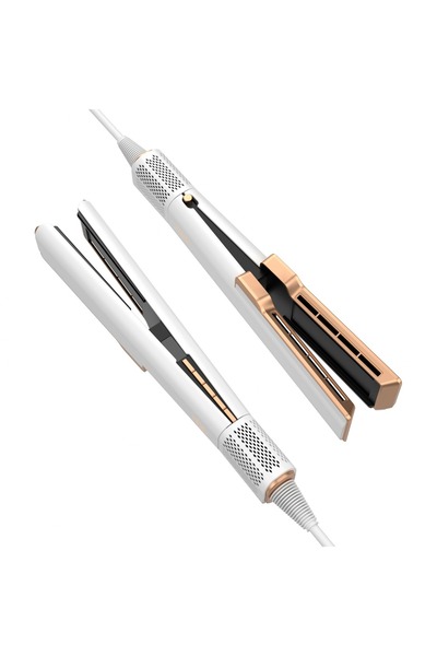 HYDER Mesky AirStyler – Revolutionary hair straightener with hot air and plates, 140°C, 1400–1600W