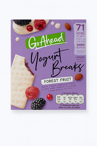 goahead Go Ahead Yogurt Breaks Orman Meyveli Bisküvi – 4 Paket (71 Kcal Hafif...