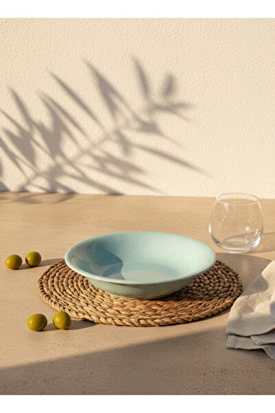 Joie Maison Ocean 6'lı Seramik Yemek Tabağı Seti Pastel Mavi (22 cm)
