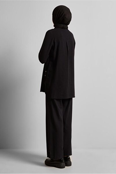 Alvina Linen Effected Trousers Suit 45688