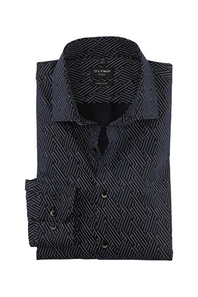 OLYMP Knopfleisten Langarmshirt für Herren