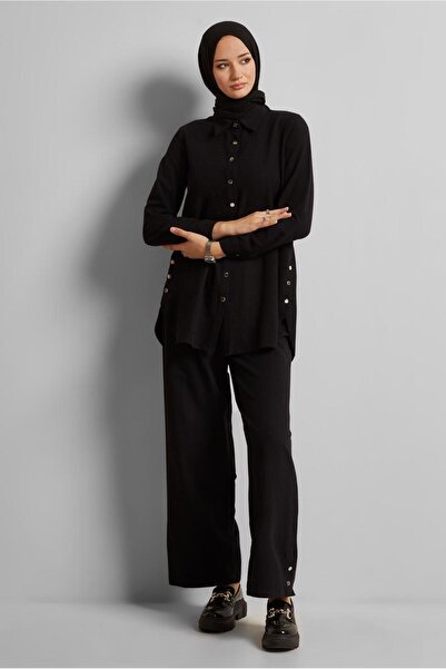 Alvina Linen Effected Trousers Suit 45688