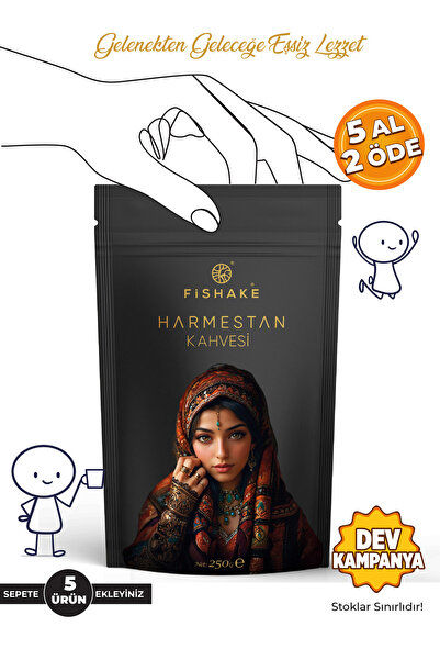 FiShake Harmestan Kahvesi Dibek , Menengiç, Osmanlı Ve Çikolata Valsi Eşsiz Özel Harman 250 gr