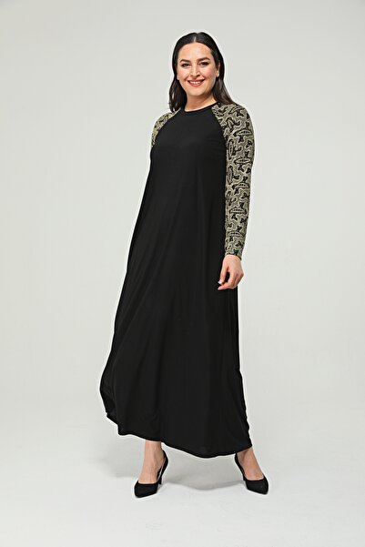 Asees Αμμώδες φόρεμα με μανίκια μεσαίου μεγέθους