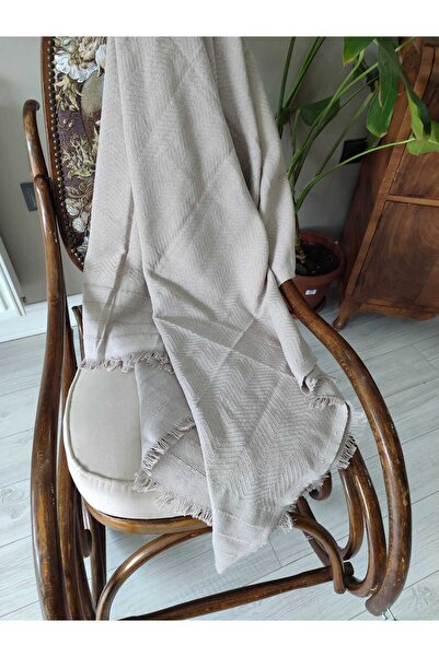 Genel Markalar Açık Pembe Kadife Baskılı Kaymaz Koltuk Ve Çekyat Örtüsü 180*210 Cm