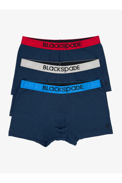 Blackspade Ανδρικά Boxers 3 Pack Modern Basics 9471 - Μπλε