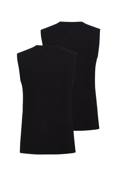 Blackspade تيشيرت رجالي قطعتين قطن طري 9677 - أسود