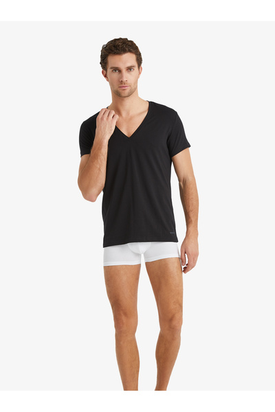 Blackspade Ανδρικό εσώρουχο με λαιμόκοψη V Tender Cotton 9212 - Μαύρο