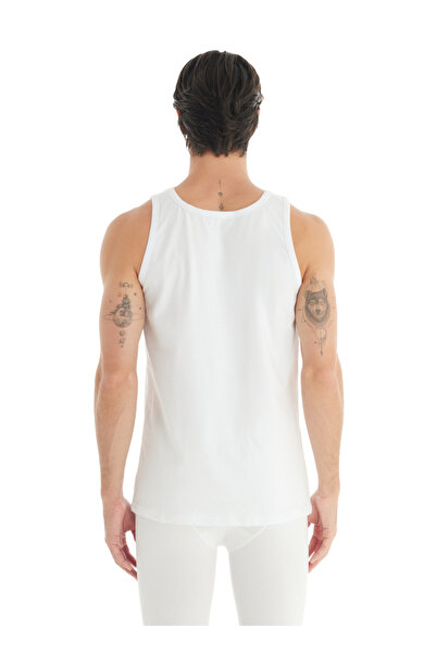 Blackspade Men's White Undershirt - Tender Cotton 9238