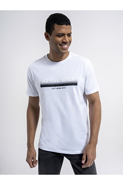 Loft Λευκό ανδρικό μπλουζάκι LF2034028