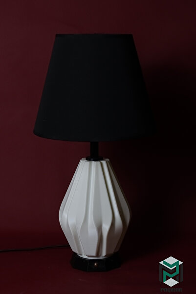 PAYİDAR MODEL Payidar Modern Design Black Hat Lampshade White Body