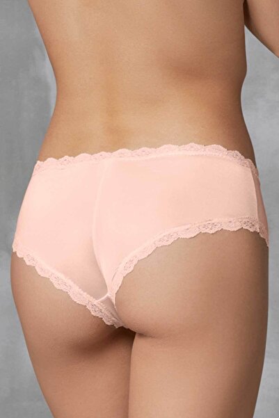 Doreanse Жіночі поліамідні трусики з мереживною стрічкою та квітковим візерунком, 3 шт. 7157