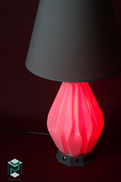 PAYİDAR MODEL Payidar Modern Design Gray Hat Lampshade White Body