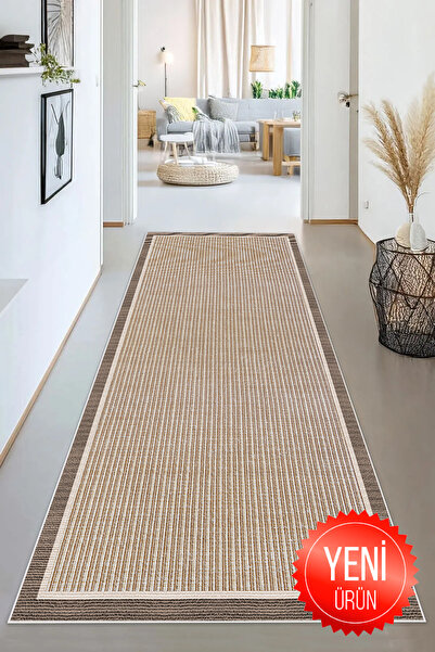 GECE HOME DİJİTAL BASKILI Kaymaz Taban Yıkanabilir Modern Mutfak Halısı Salon...