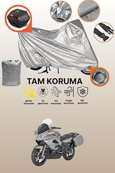 dokaca حقيبة خلفية رمادية اللون ومتوافقة مع قماش الدراجة النارية CFmoto 650TK...