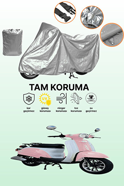 dokaca غطاء دراجة نارية رمادي اللون من موتولوكس فينتاج 50، غطاء واقي، غطاء لل...