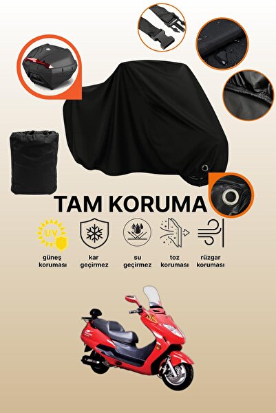 dokaca غطاء دراجة نارية متوافق مع دورادو ساندور 150 مع قفل أسود وحقيبة خلفية،...