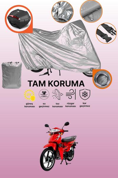 dokaca Gray Tail Bag and Lock Compatible Mondial 50 Sfc Compatible Motorcycle...