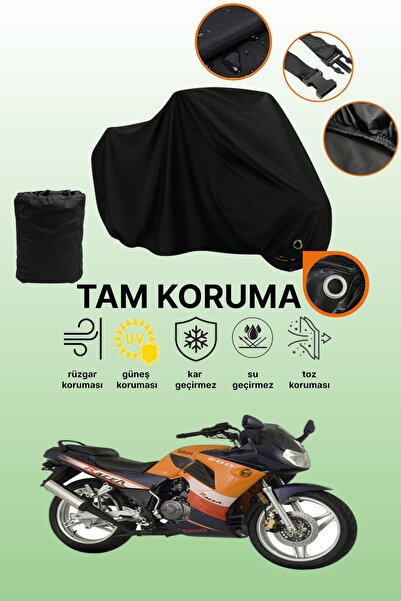 dokaca Black Lock Compatible Kanuni Racer 200 S Compatible Motorcycle Cover, ...