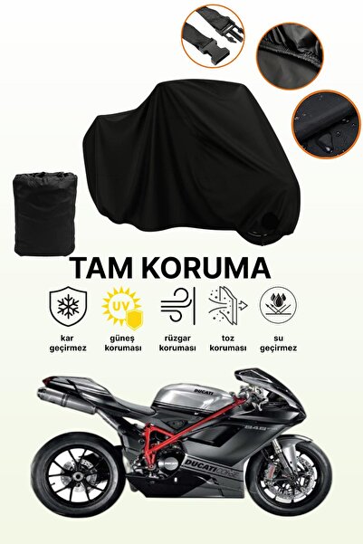 dokaca غطاء محرك دوكاتي 848 إيفو أسود متوافق، غطاء واقي، غطاء دراجة نارية