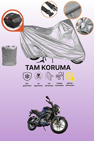 dokaca Gray Rear Bag Compatible Bajaj Pulsar Ns 160 Compatible Motorcycle Cov...