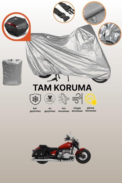 dokaca حقيبة خلفية رمادية متوافقة مع BMW R 18، غطاء واقي للدراجة النارية