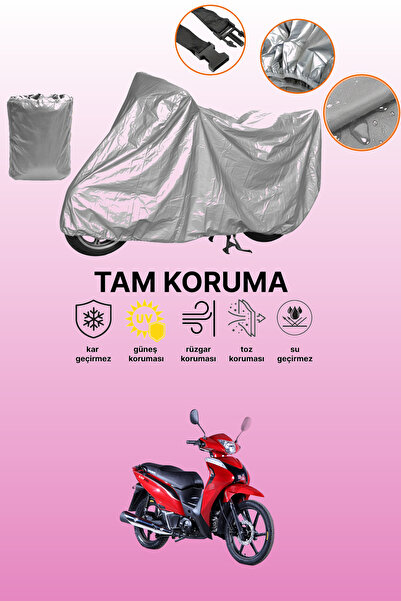 dokaca Gray Kuba Sj50 Pro Compatible Motorcycle Tarpaulin, Protective Cover, ...