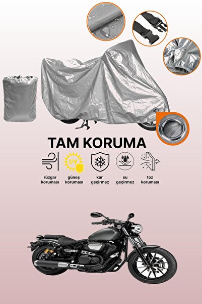 dokaca غطاء محرك متوافق مع ياماها XVS 950 CU، غطاء واقي من ماركة Gray Lock