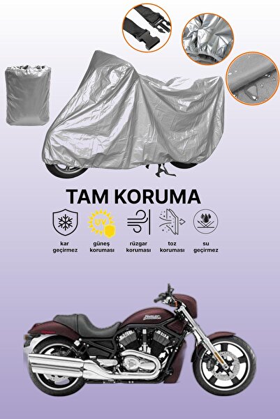 dokaca غطاء دراجة نارية رمادي اللون متوافق مع هارلي-ديفيدسون VRSCD نايت رود، ...
