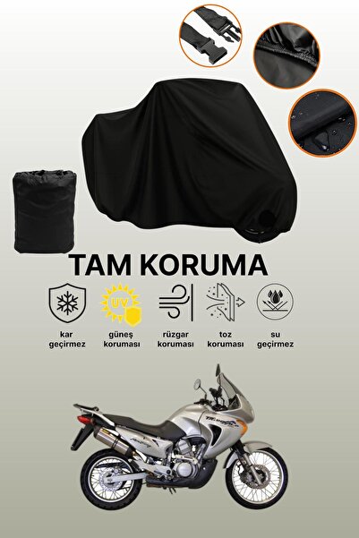 dokaca غطاء محرك متوافق مع هوندا XL 650 Transalp باللون الأسود، غطاء واقي، غط...