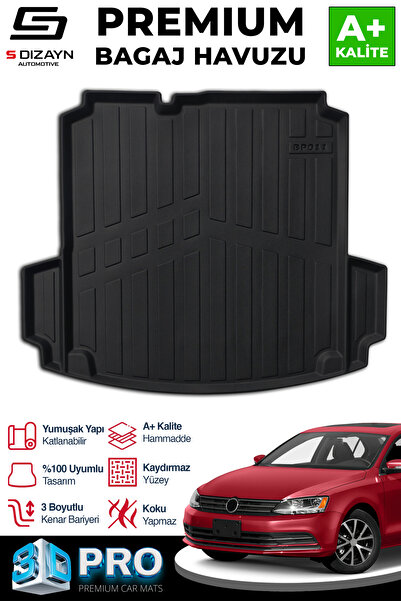 S Dizayn S-Dizayn VW Jetta 3D Pro Bagaj Havuzu Cepli 2011 Üzeri A+ Kalite 3BH-SDZ240