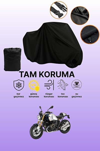 dokaca غطاء محرك متوافق مع BMW R Nine T Blue Planet باللون الأسود، غطاء واقي،...