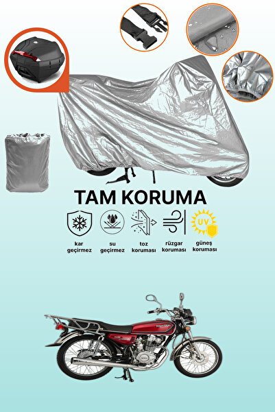 dokaca Gray Rear Bag Compatible Mondial 150 Masti Compatible Motorcycle Cover...