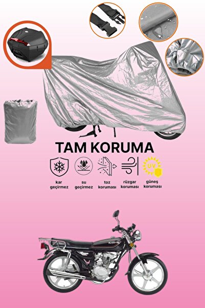 dokaca Gray Rear Bag Compatible Kanuni Bd100 Compatible Motorcycle Cover, Pro...