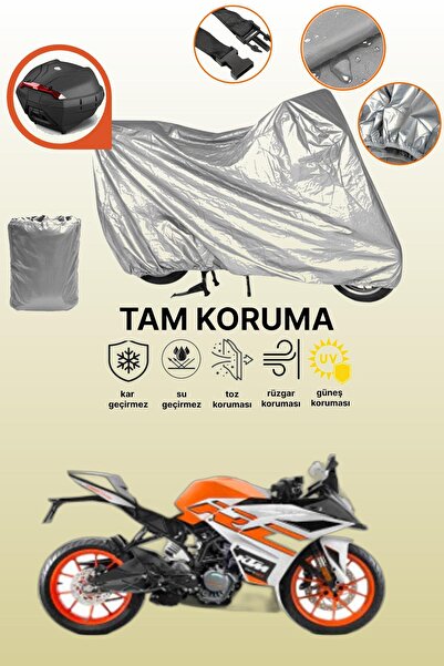 dokaca Gray Rear Bag Compatible Ktm 125 Rc Compatible Motorcycle Tarpaulin, P...