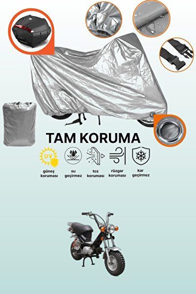 dokaca حقيبة خلفية وقفل رمادي متوافقة مع ياماها LB 70 تشابي، غطاء حماية للدرا...