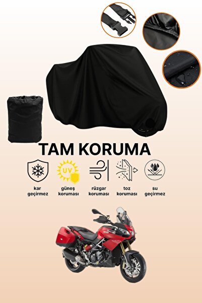 dokaca غطاء دراجة نارية أسود متوافق مع أبريليا كابونورد 1200 ABS، غطاء واقي، ...