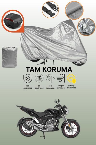 dokaca Mondial 150 Z-One Compatible Motorcycle Tarpaulin Compatible with Grey...