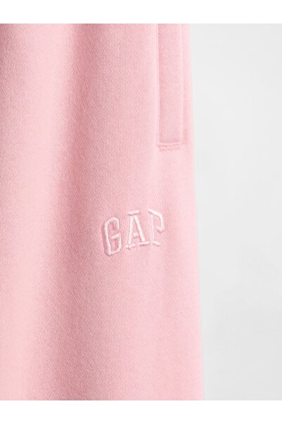 GAP Kız Çocuk Pembe VintageSoft Logo Jogger Eşofman Altı