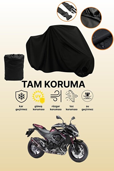 dokaca غطاء محرك متوافق مع دراجة كاواساكي Z 800 باللون الأسود، غطاء واقي، غطا...